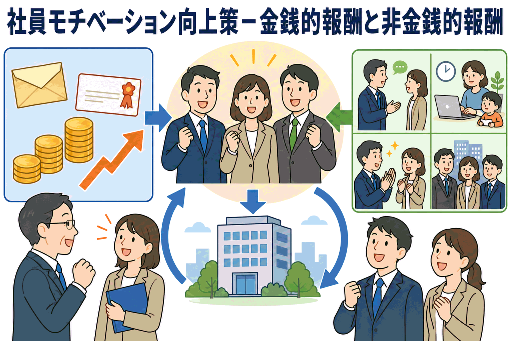 社員モチベーション向上策―金銭的報酬と非金銭的報酬