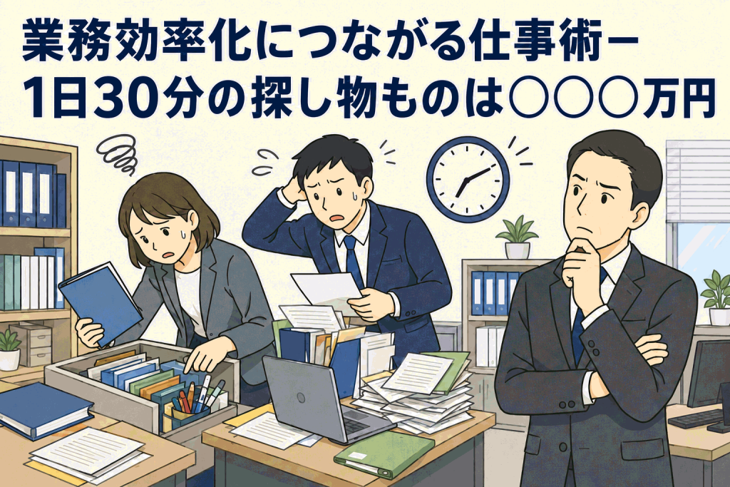 業務効率化につながる仕事術―1日30分の探し物ものは792万円