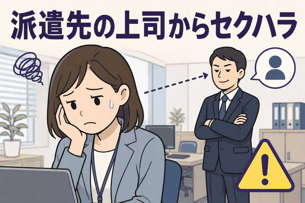 派遣先の上司からセクハラ