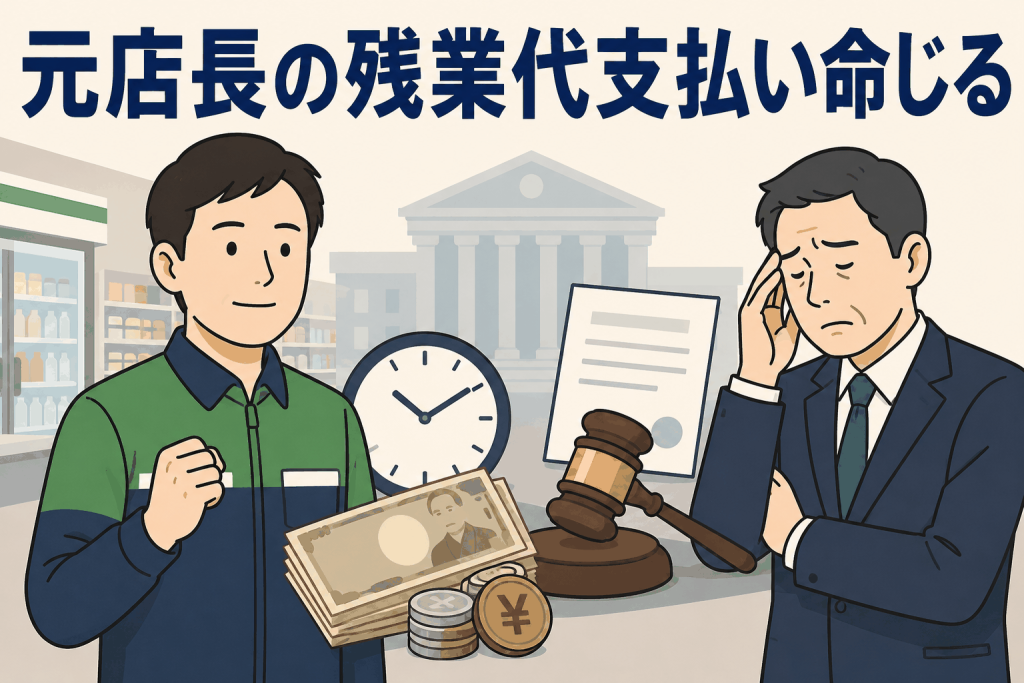元店長の残業代支払い命じる