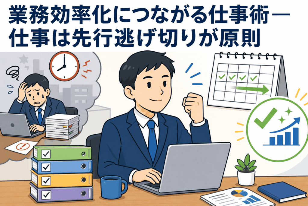 業務効率化につながる仕事術―仕事は先行逃げ切りが原則