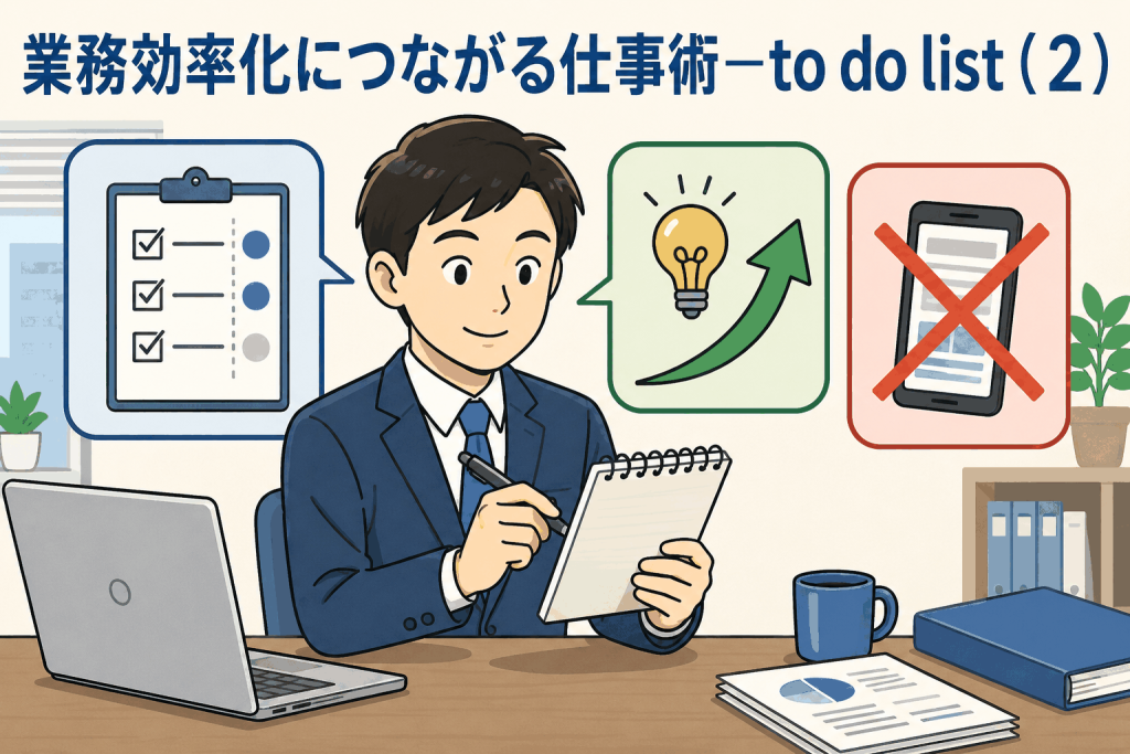 業務効率化につながる仕事術―to do list(2)
