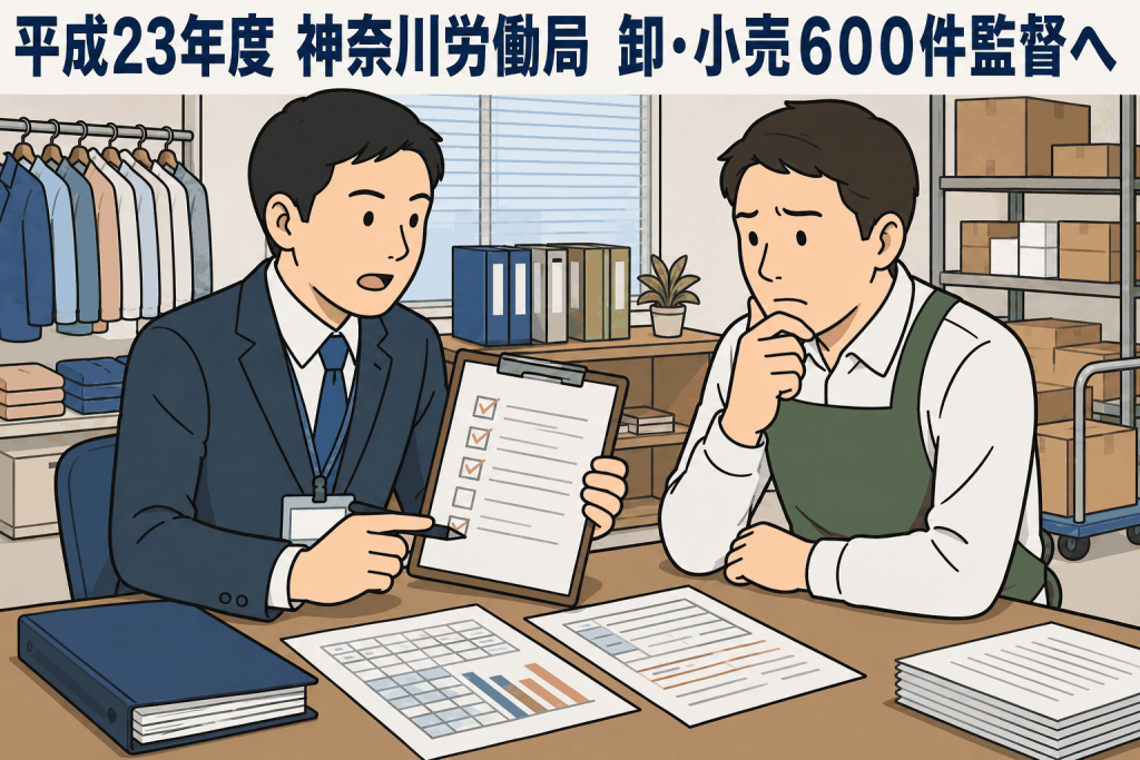 平成23年度 神奈川労働局 卸・小売600件監督へ
