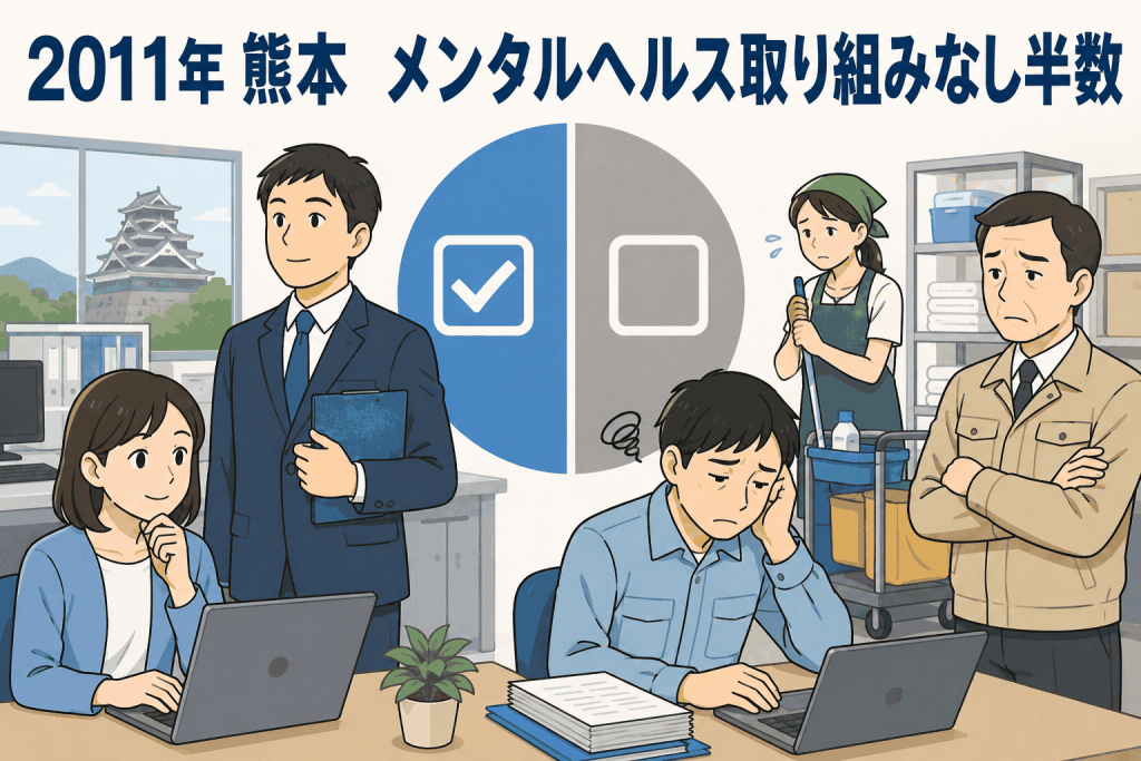 2011年 熊本 メンタルヘルス取り組みなし半数