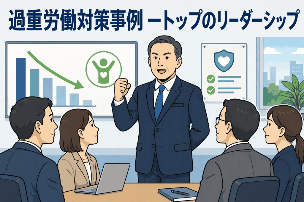 過重労働対策事例 ートップのリーダーシップ