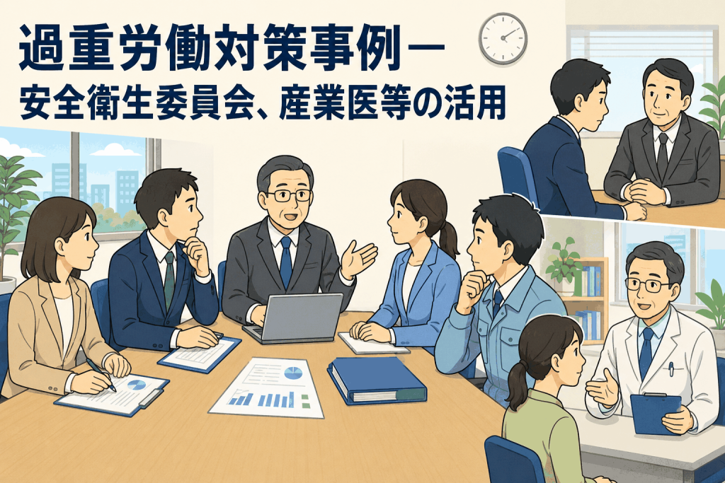 過重労働対策事例ー安全衛生委員会、産業医等の活用