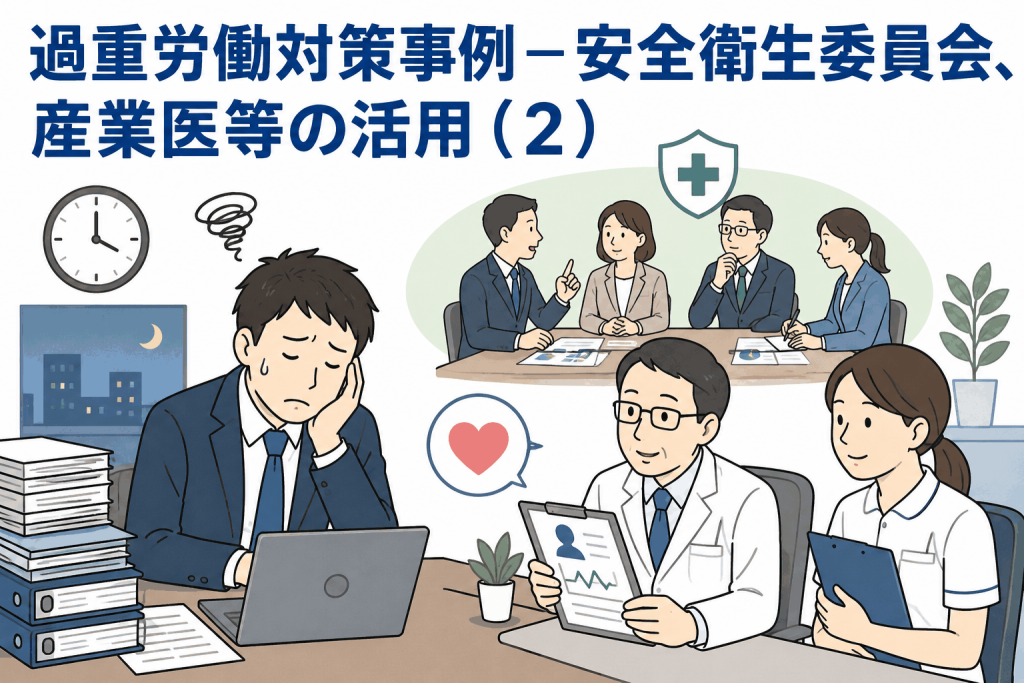 過重労働対策事例-安全衛生委員会、産業医等の活用(2)