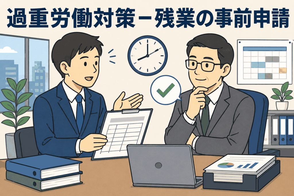 過重労働対策-残業の事前申請
