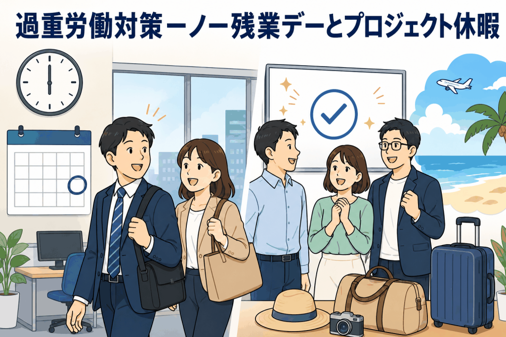 過重労働対策-ノー残業デーとプロジェクト休暇