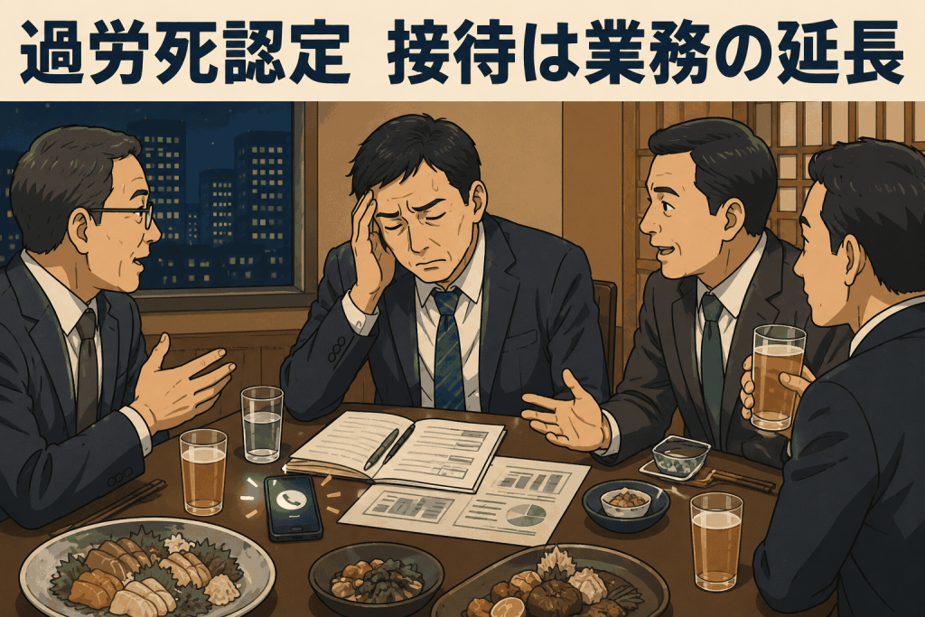 過労死認定　接待は業務の延長