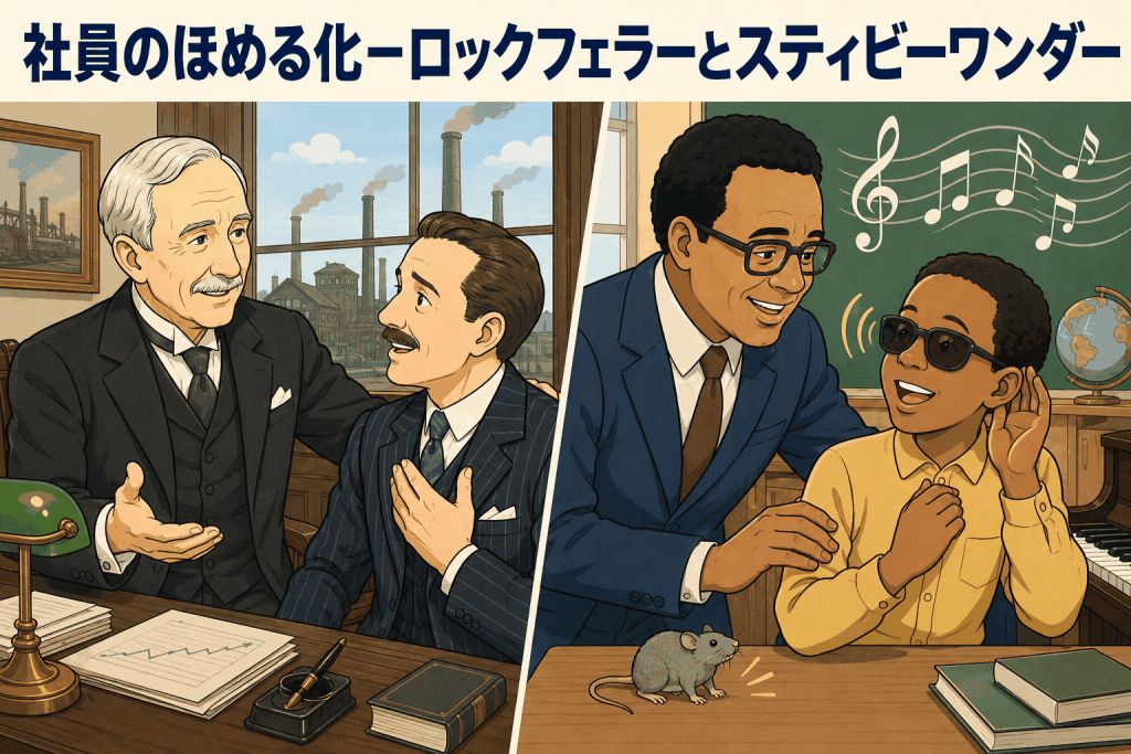 社員のほめる化-ロックフェラーとスティビーワンダー