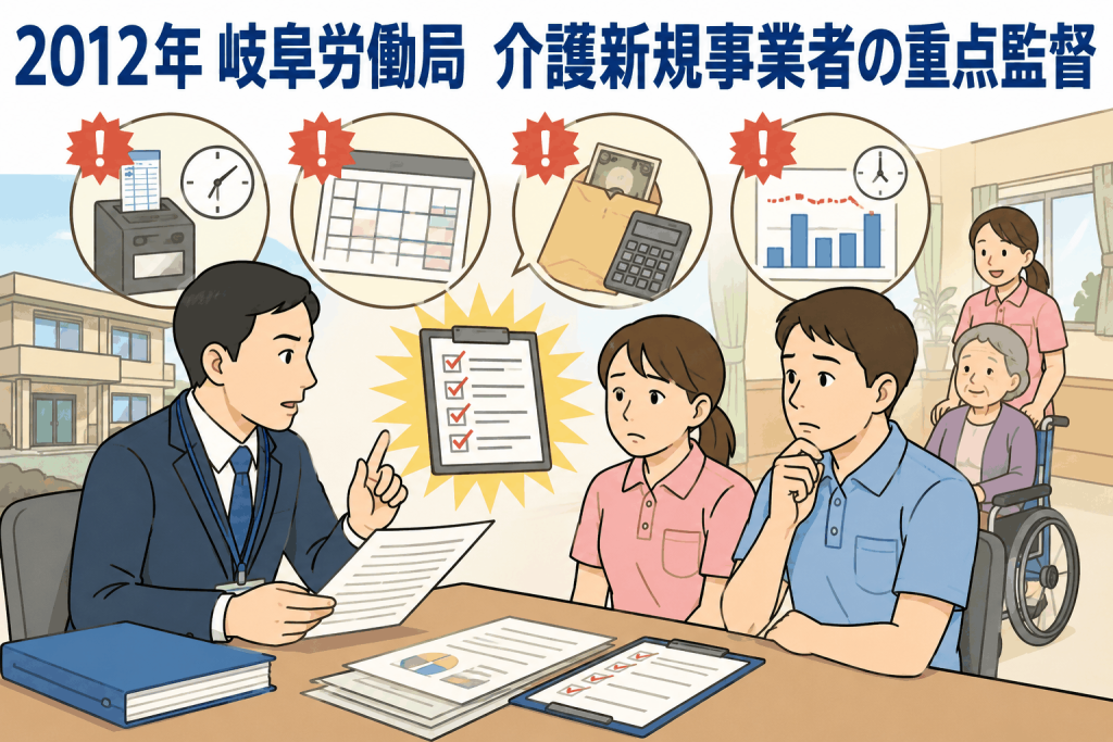 2012年 岐阜労働局 介護新規事業者の重点監督