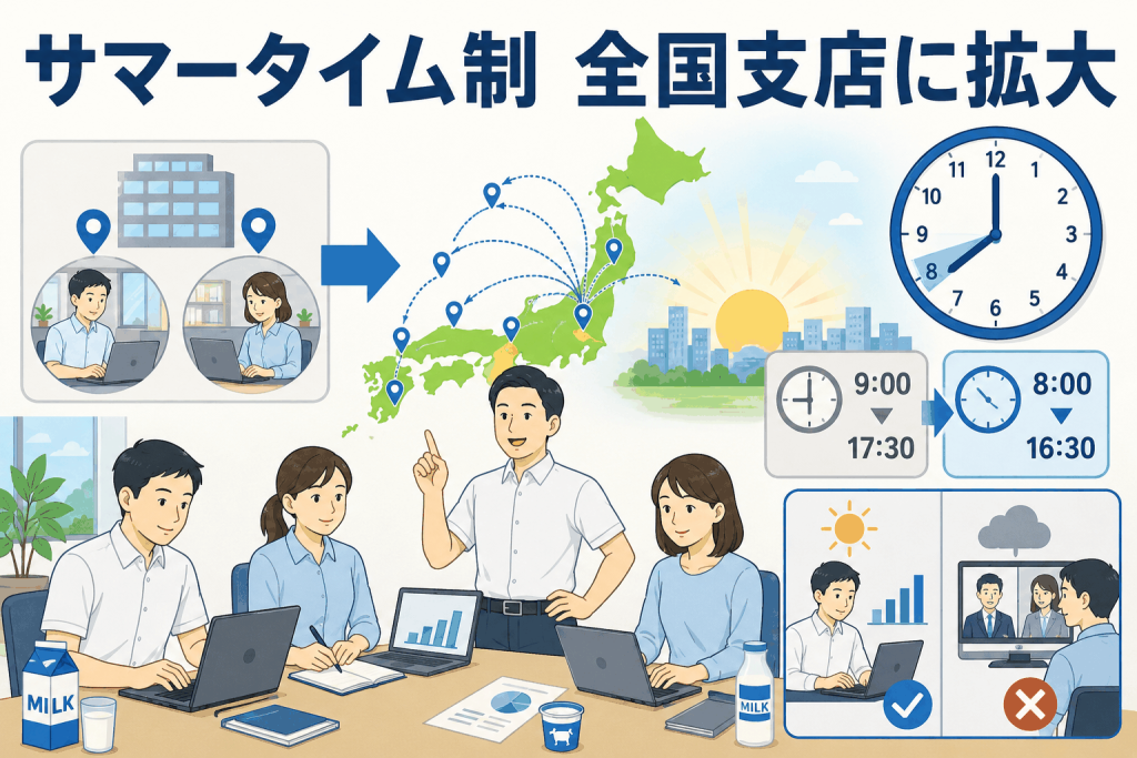 サマータイム制 全国支店に拡大