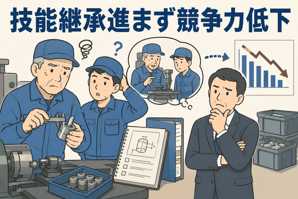 技能継承進まず競争力低下