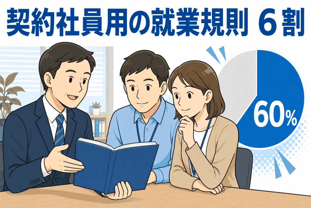 契約社員用の就業規則 6割