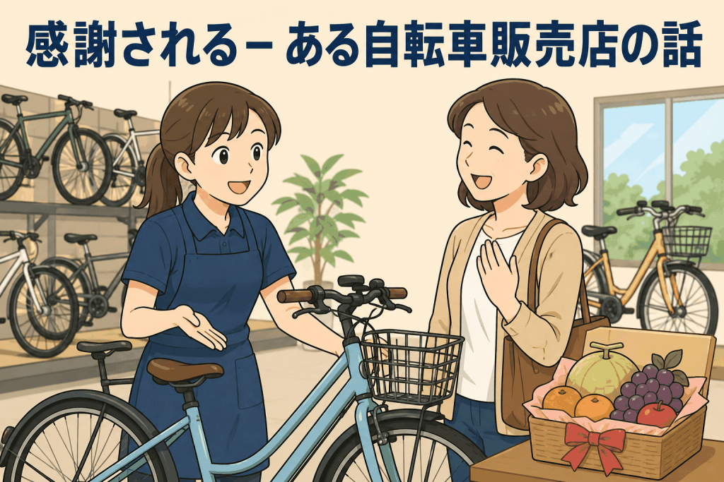 感謝される-ある自転車販売店の話