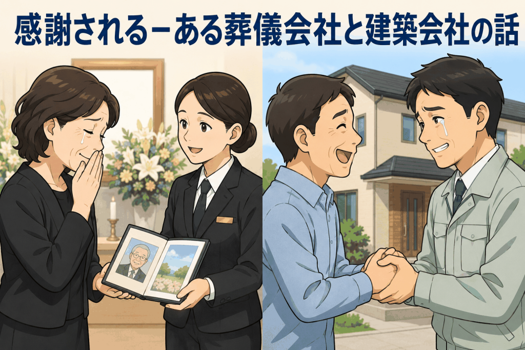 感謝される-ある葬儀会社と建築会社の話