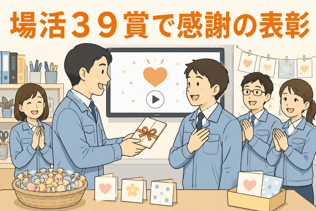 場活39賞で感謝の表彰
