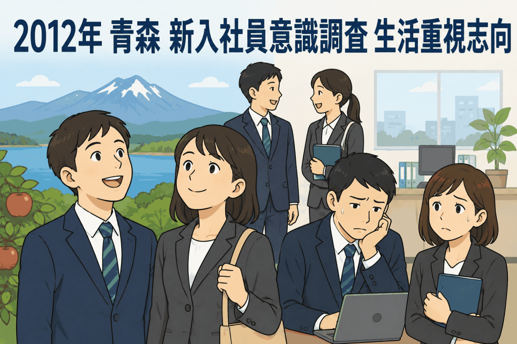 2012年 青森 新入社員意識調査 生活重視志向