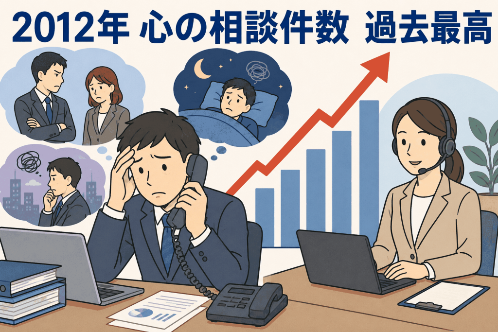 2012年 心の相談件数 過去最高