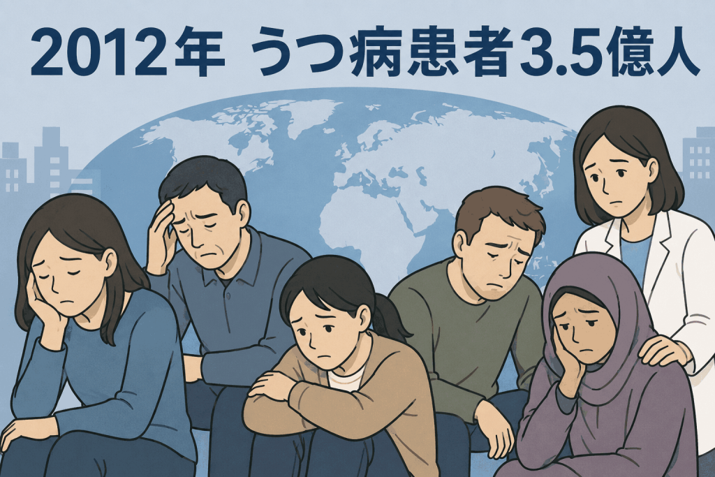 2012年 うつ病患者3.5億人