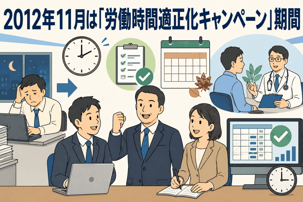 2012年11月は「労働時間適正化キャンペーン」期間