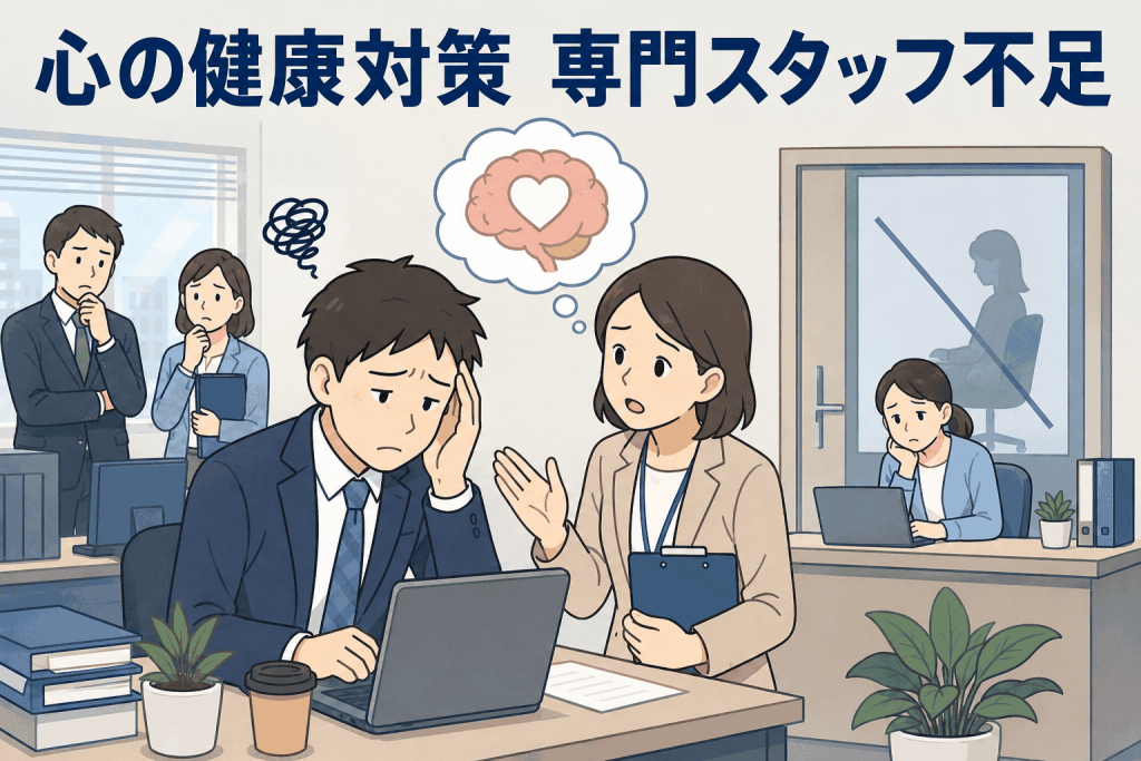 心の健康対策 専門スタッフ不足