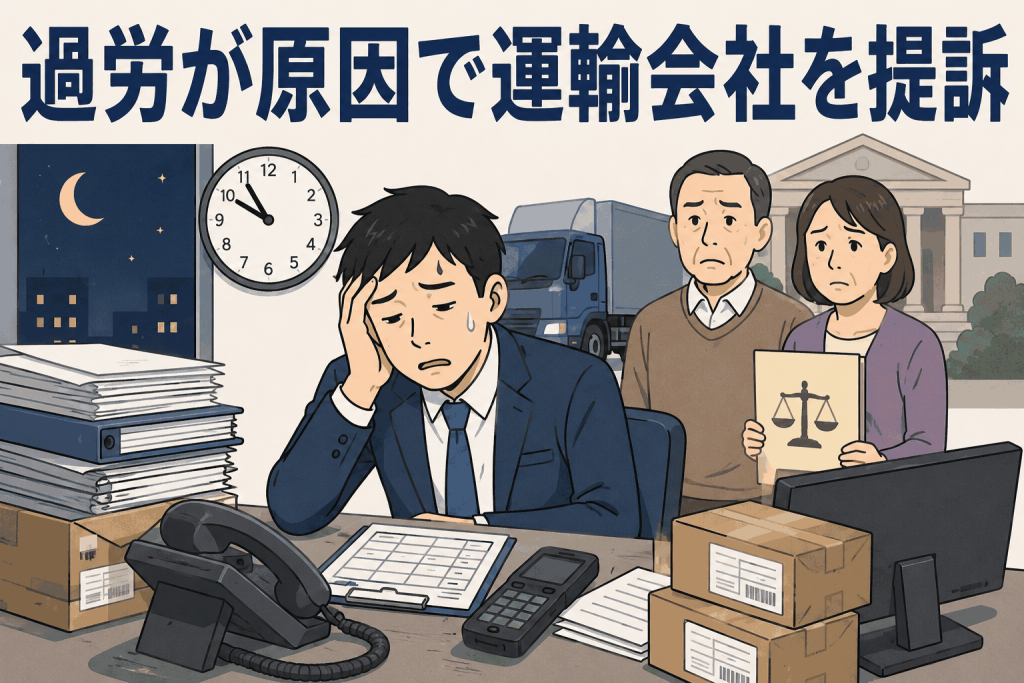 過労が原因で運輸会社を提訴