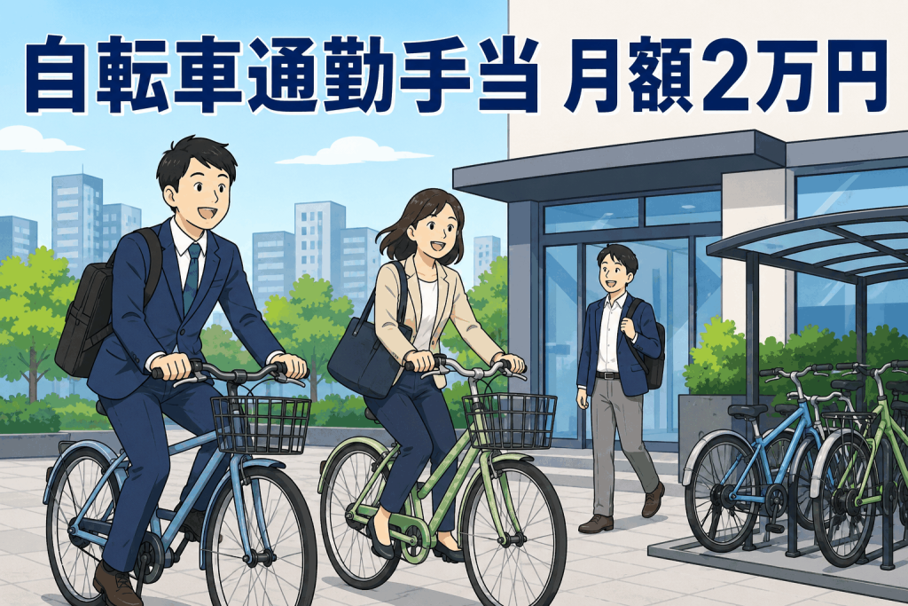 自転車通勤手当 月額2万円