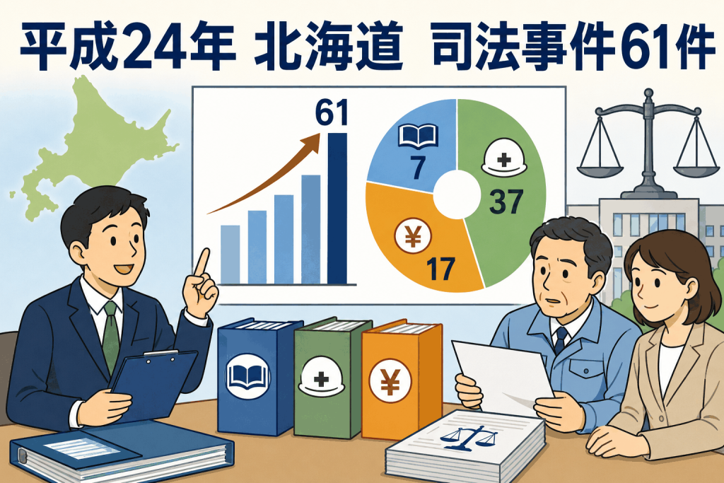 平成24年 北海道　司法事件61件