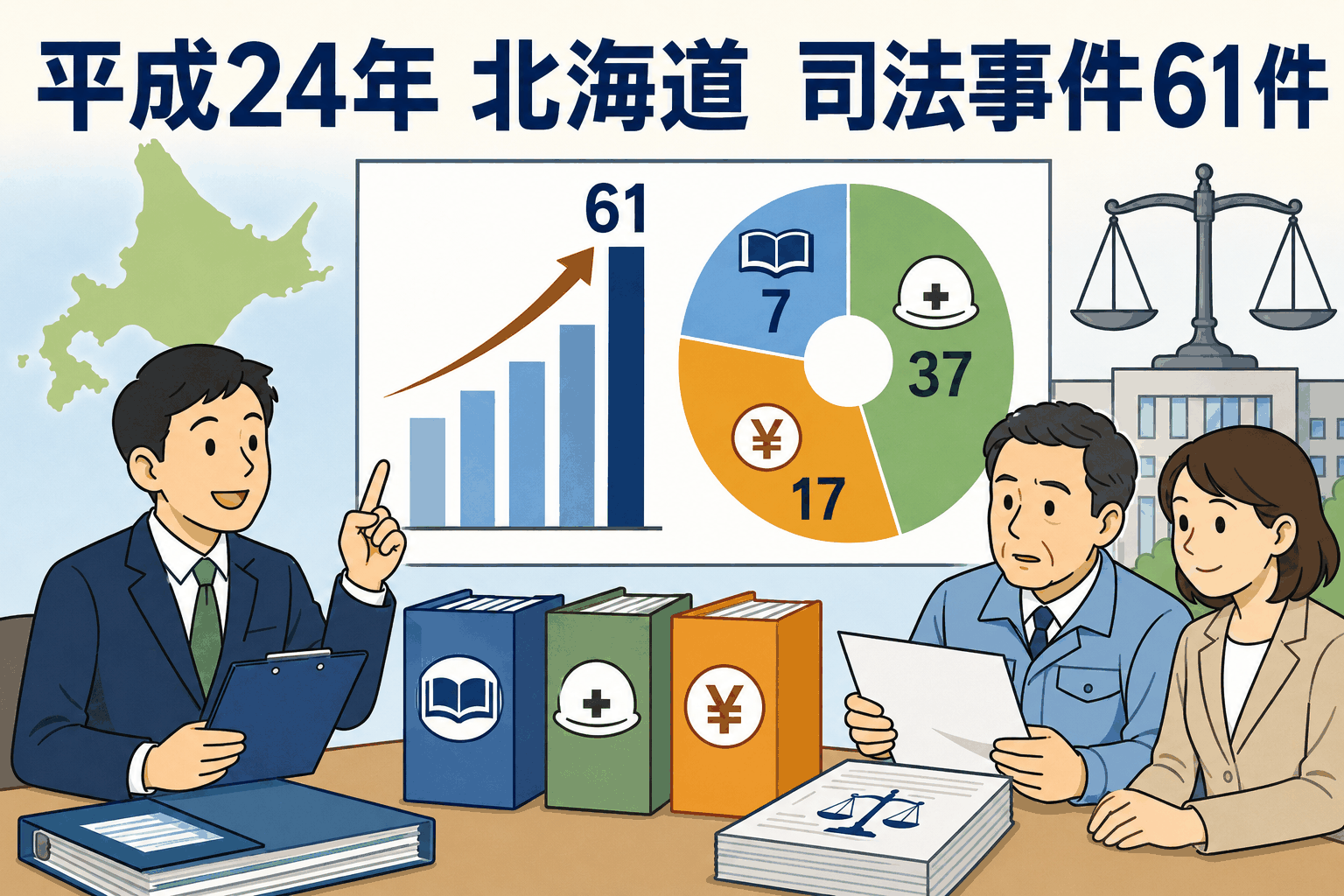 北海道労働局による平成24年の労働基準法等違反事件の送検状況まとめ