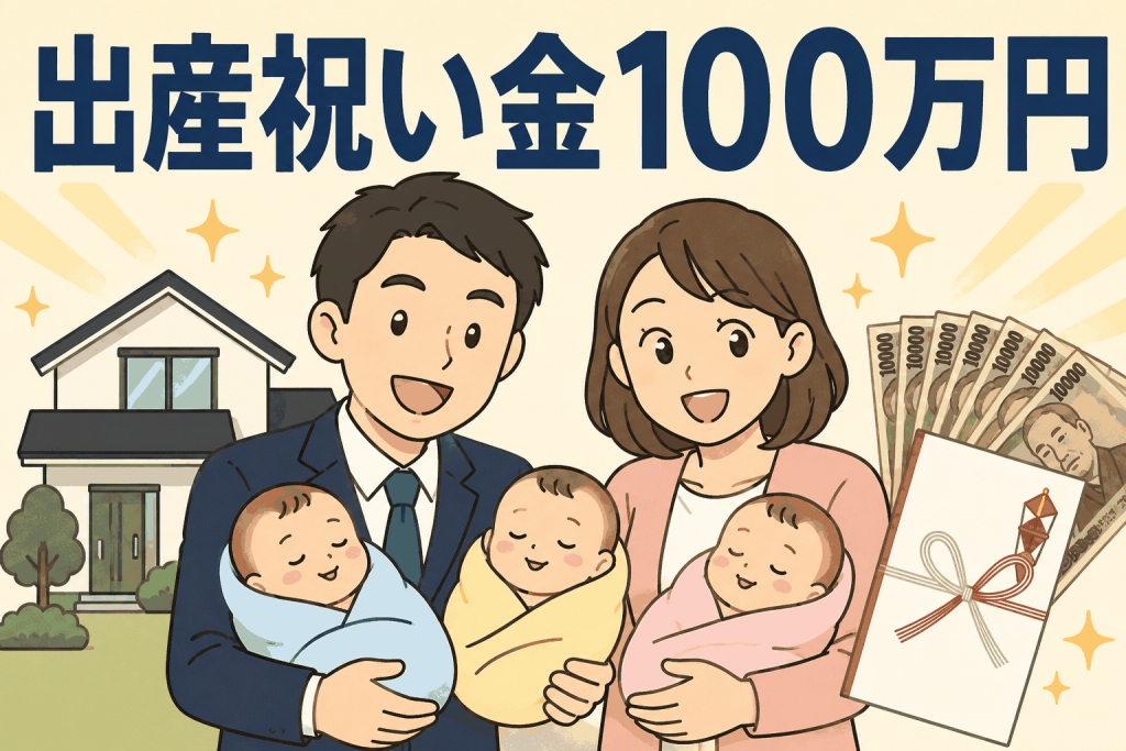出産祝い金100万円