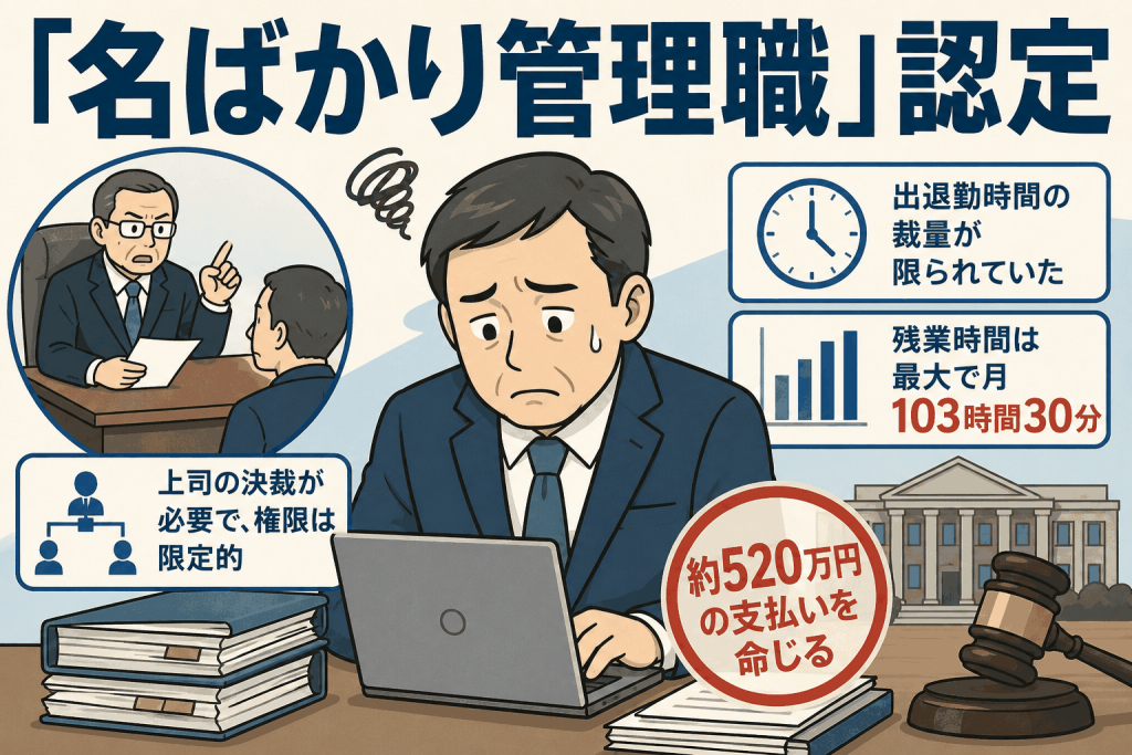 広島 「名ばかり管理職」認定