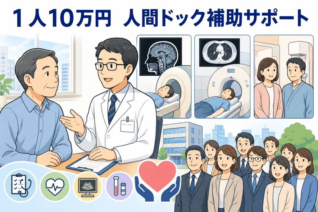 １人10万円　人間ドック補助サポート