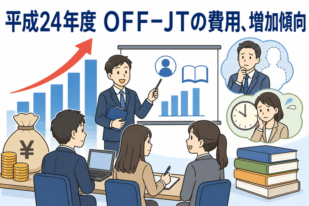 OFF-JTの費用、増加傾向
