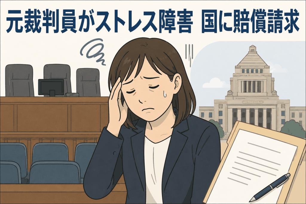 元裁判員がストレス障害 国に賠償請求