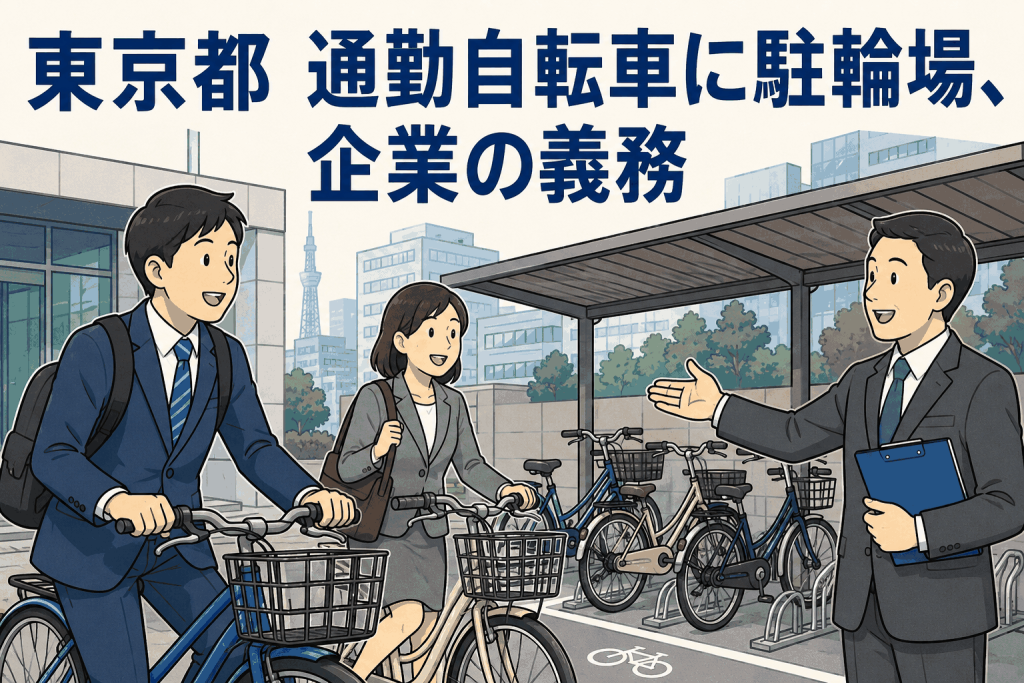 東京都 通勤自転車に駐輪場、企業の義務