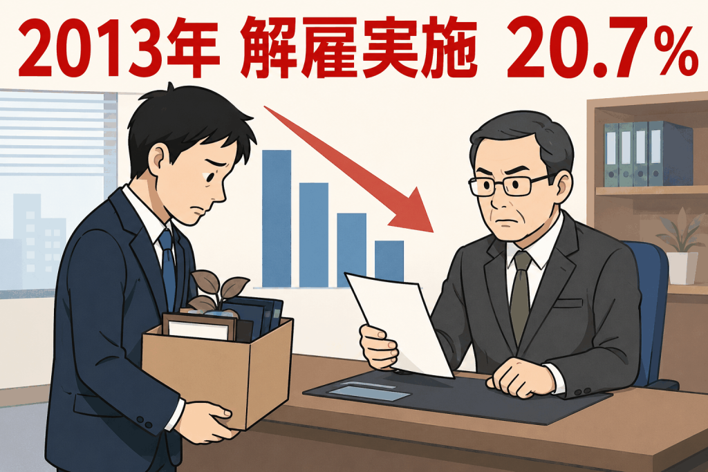 2013年 解雇実施 20.7％