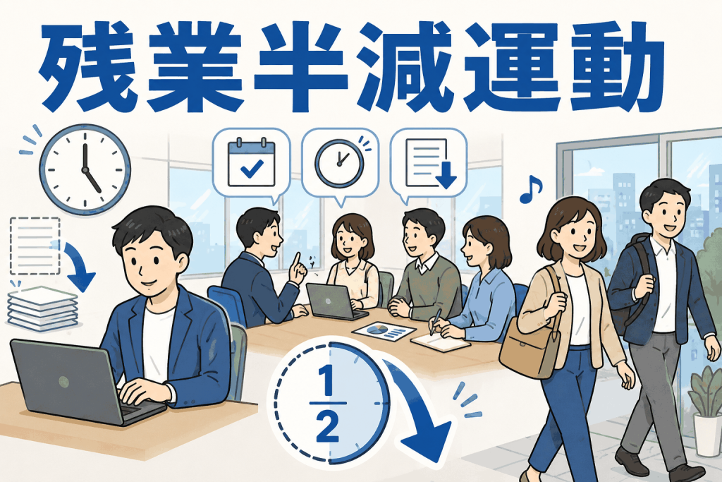 残業半減運動