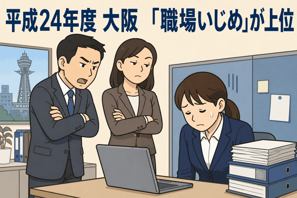 平成24年度 大阪 「職場いじめ」が上位