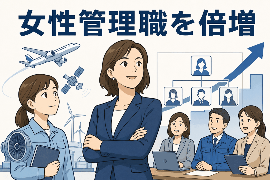 女性管理職を倍増