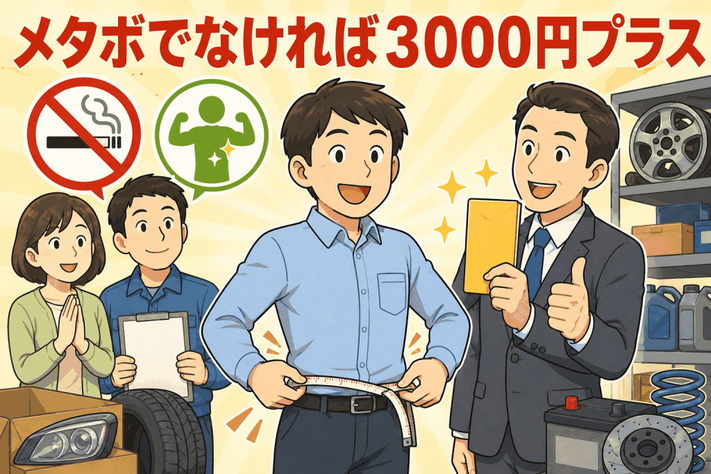 メタボでなければ3000円プラス