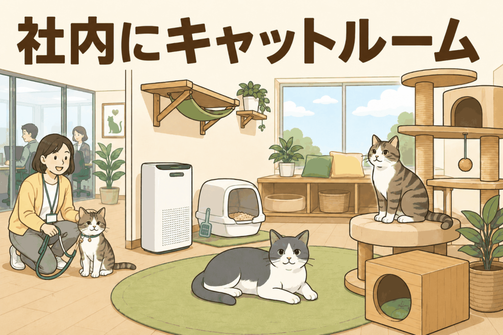 社内にキャットルーム