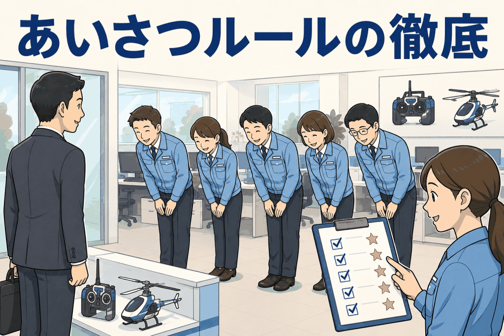 あいさつルールの徹底