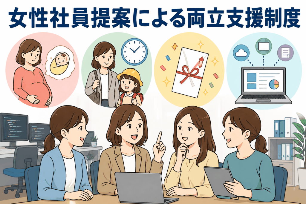 女性社員提案による両立支援制度
