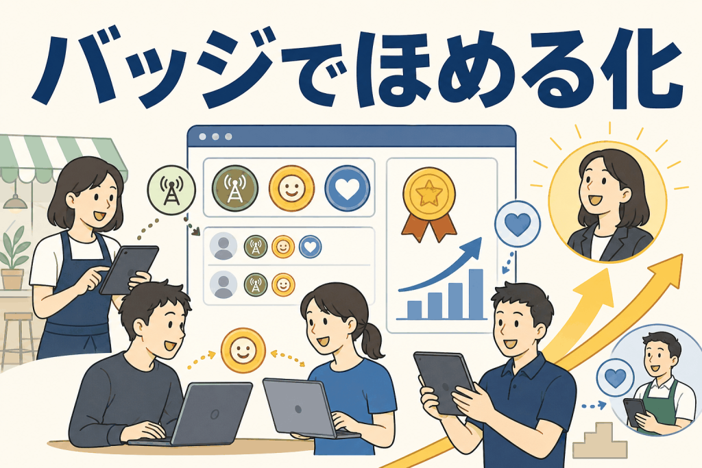 バッジでほめる化