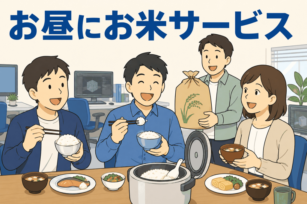 お昼にお米サービス