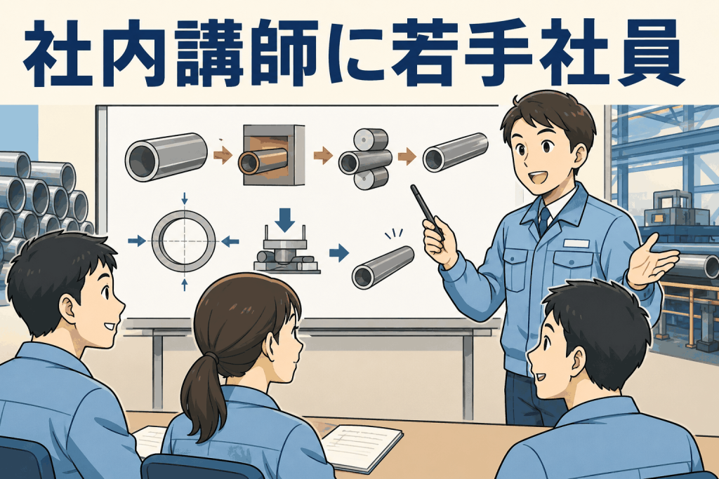 社内講師に若手社員