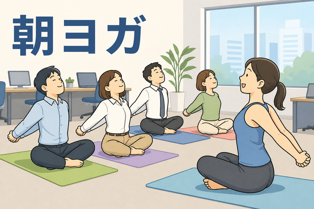 朝ヨガ