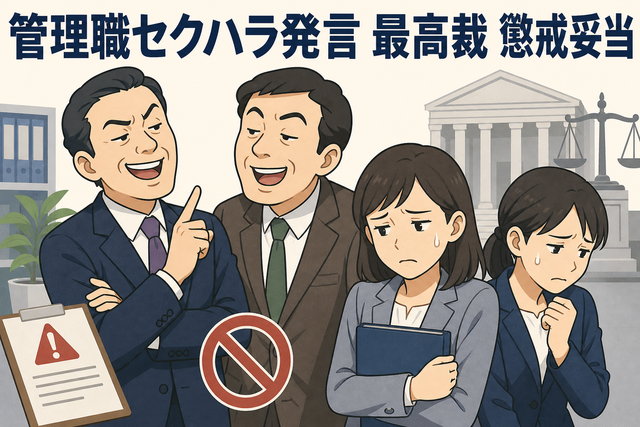 管理職セクハラ発言 最高裁 懲戒妥当